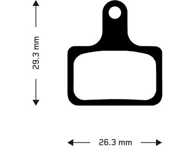 Aztec Organic disc brake pads for Shimano flat mount callipers