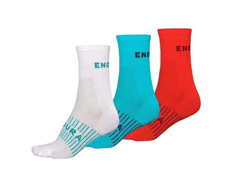 Endura Women's Coolmax® Race Sock (Triple Pack) PacificBlue click to zoom image