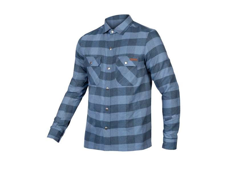 Endura Hummvee Flannel Shirt Ensign Blue click to zoom image