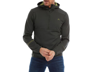 Altura Grid Men's Half Zip Softshell Hoodie Carbon/Olive