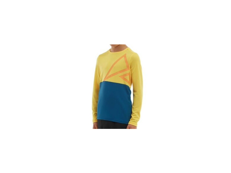 Altura Kids Spark Long Sleeve Trail Jersey Yellow/Blue click to zoom image