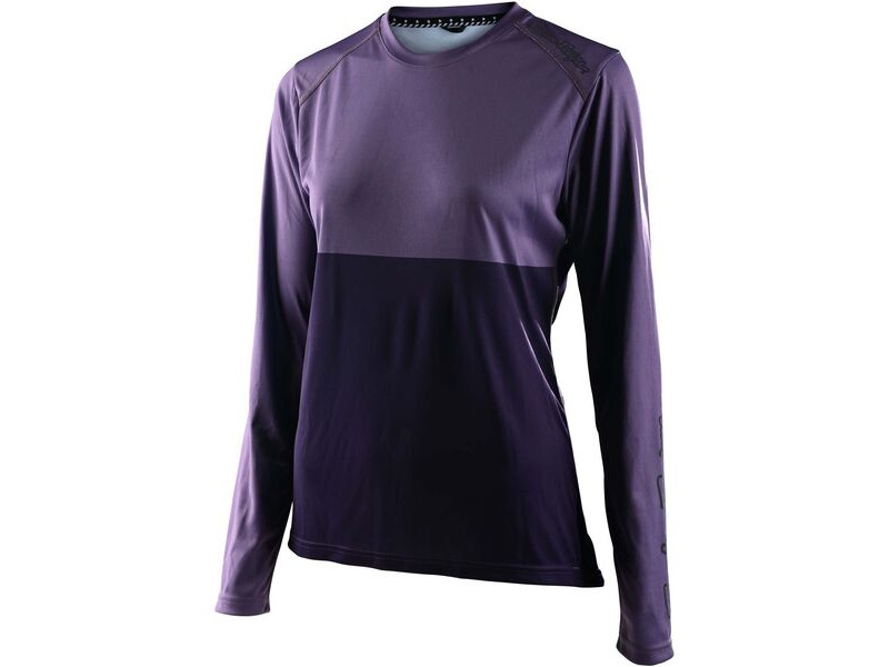 Troy Lee Designs Women's Lilium Long Sleeve Jersey Block - Orchid/Purple click to zoom image