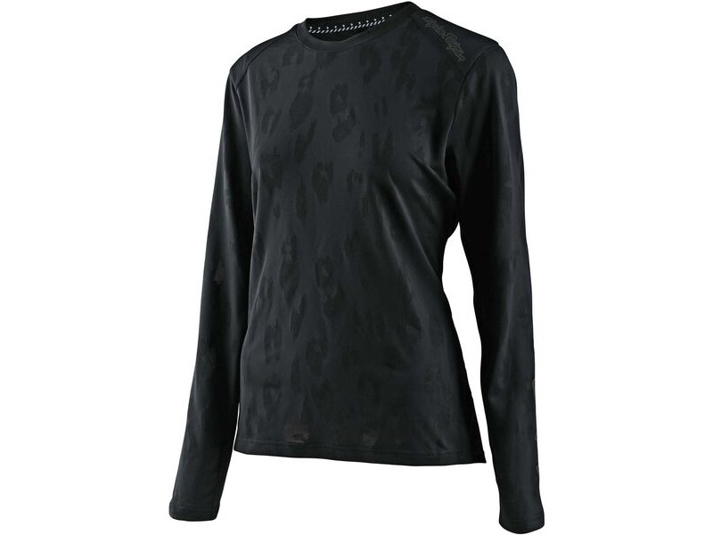 Troy Lee Designs Women's Lilium Long Sleeve Jersey Jacquard - Black click to zoom image