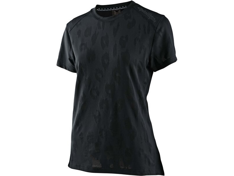Troy Lee Designs Women's Lilium Short Sleeve Jersey Jacquard - Black click to zoom image