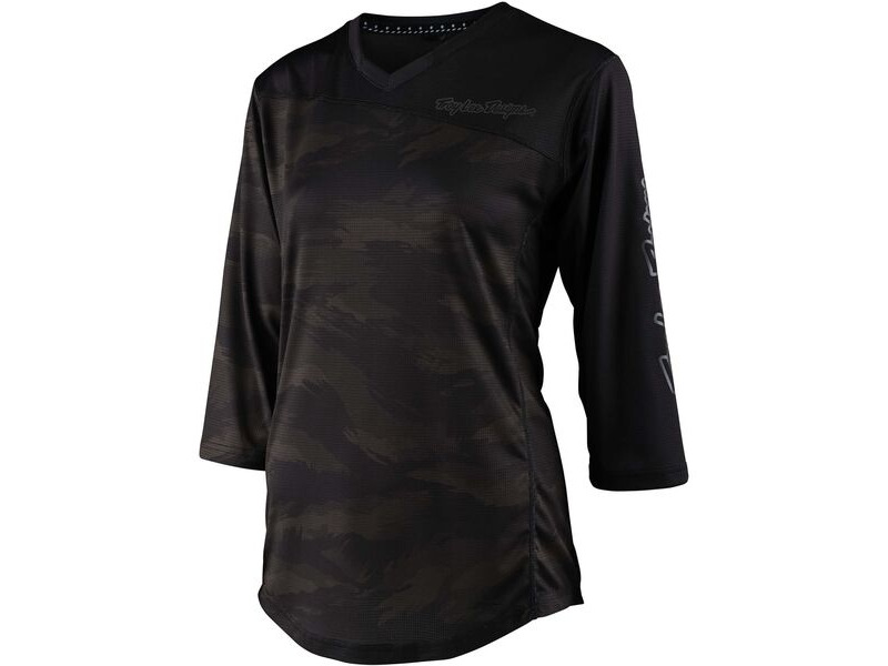 Troy Lee Designs Women's Mischief Jersey Brushed Camo - Army click to zoom image