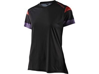 Troy Lee Designs Women's Lilium Short Sleeve Jersey Rugby - Black