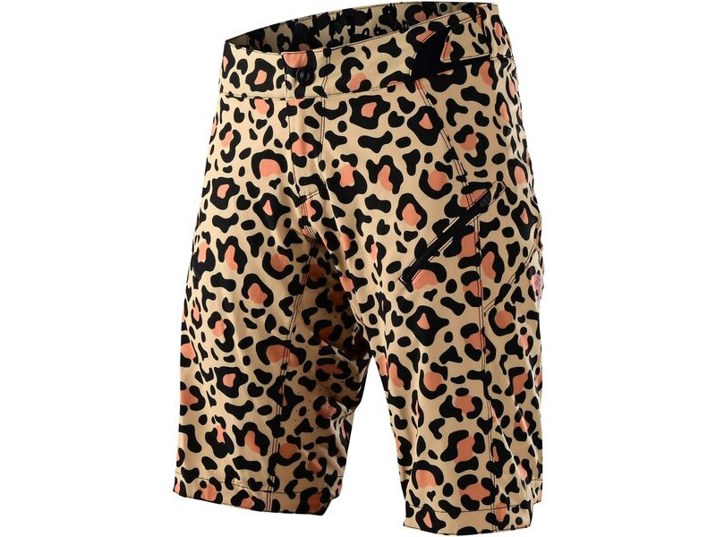 Troy Lee Designs Women's Lilium Shorts - Shell Only Leopard - Bronze click to zoom image