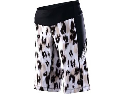 Troy Lee Designs Women's Luxe Shorts - Shell Only Wild Cat - White