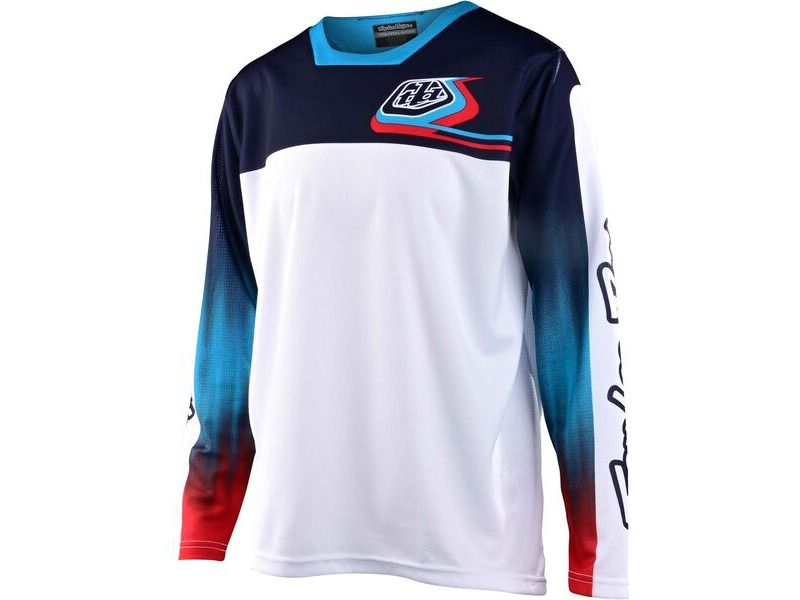 Troy Lee Designs Sprint Youth Jersey Jet Fuel - White click to zoom image
