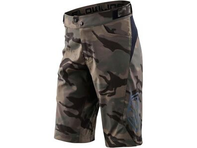 Troy Lee Designs Youth Flowline Shorts - Shell Only Spray Camo - Army