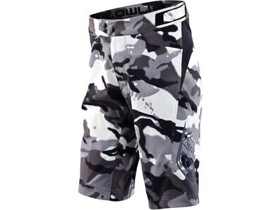 Troy Lee Designs Youth Flowline Shorts - Shell Only Spray Camo - White