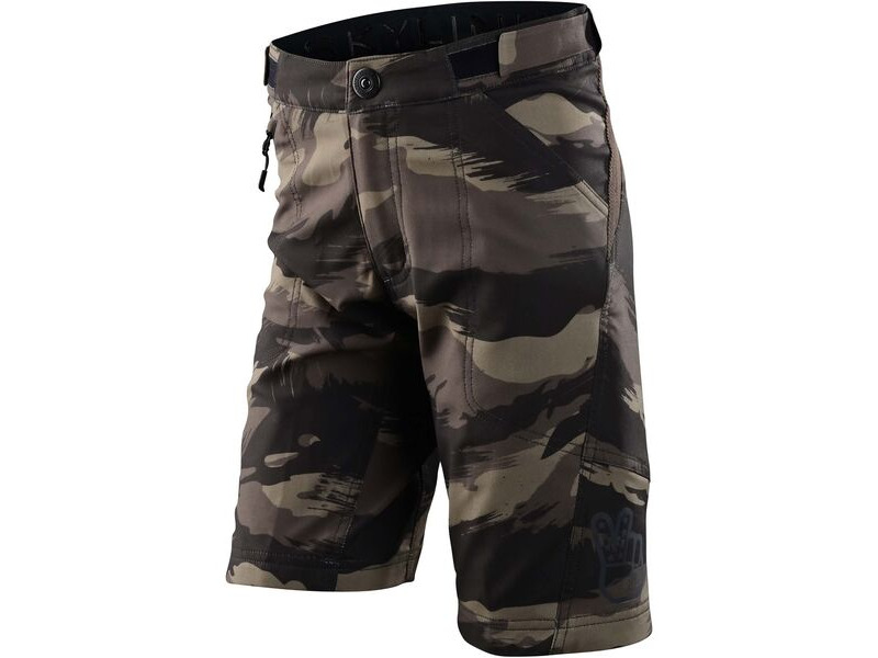 Troy Lee Designs Youth Skyline Shorts - Shell Only Brushed Camo - Military click to zoom image
