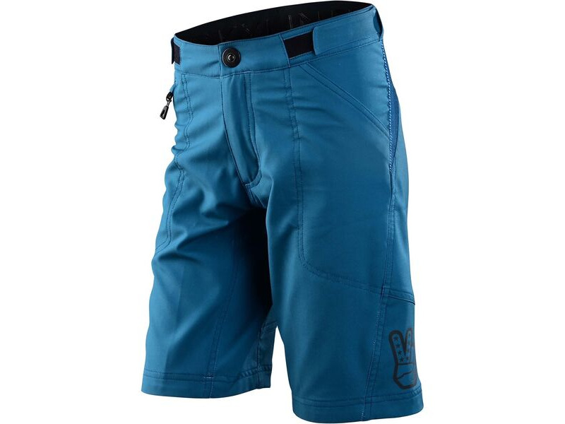 Troy Lee Designs Youth Skyline Shorts - Shell Only Solid - Slate Blue click to zoom image
