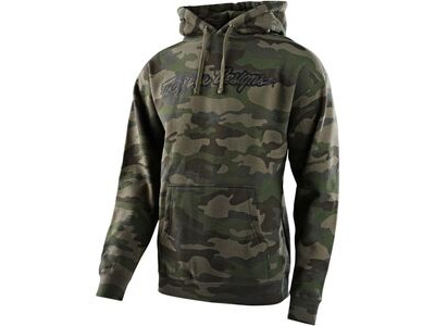 Troy Lee Designs Signature Hoodie Camo - Army Green
