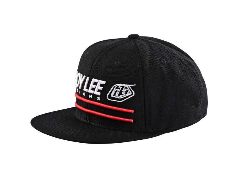 Troy Lee Designs 9Fifty Snapback Cap Drop In - Black/White / One Size click to zoom image