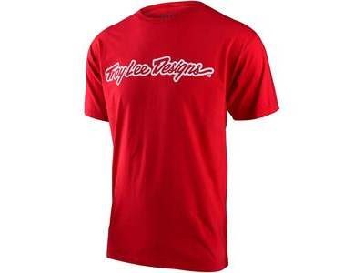 Troy Lee Designs Signature Short Sleeve T-shirt Red