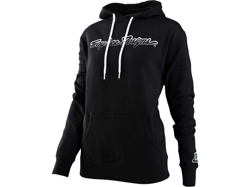 Troy Lee Designs Women's Signature Hoodie Black click to zoom image