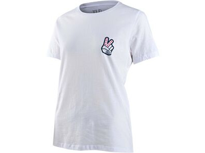 Troy Lee Designs Women's Peace Out Short Sleeve T-Shirt White
