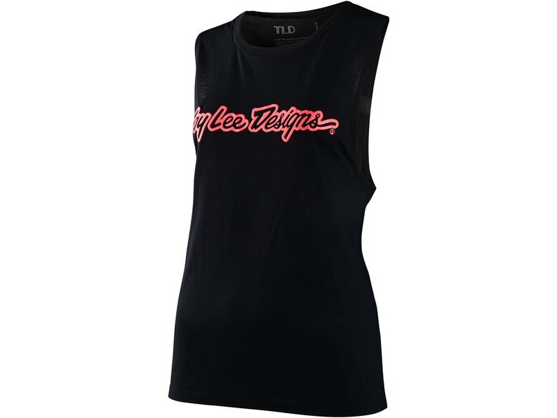 Troy Lee Designs Women's Signature Tank Top Black click to zoom image