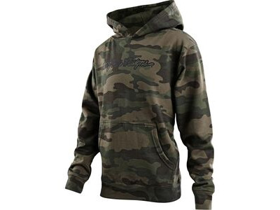 Troy Lee Designs Youth Signature Hoodie Camo - Green