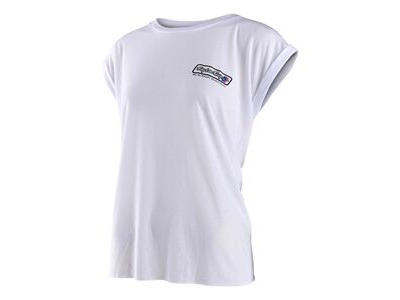 Troy Lee Designs 40th Holiday Go Faster Women's Short Sleeve T-Shirt White