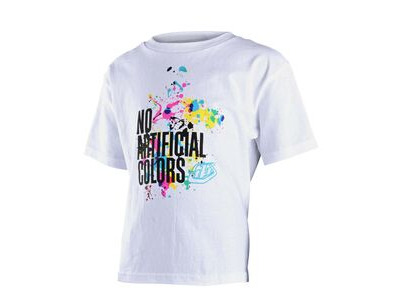 Troy Lee Designs 40th Holiday No Artificial Colors Kids Short Sleeve T-Shirt White