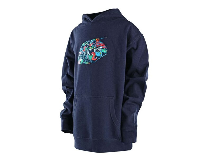 Troy Lee Designs 40th Holiday History Kids Pullover Classic Navy click to zoom image