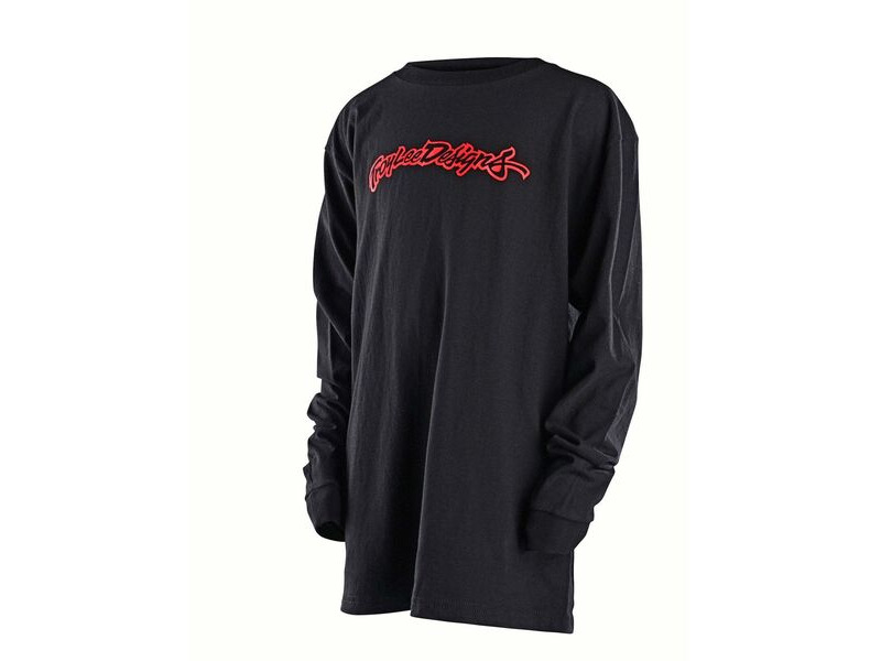 Troy Lee Designs 40th Holiday History Kids Long Sleeve T-Shirt Black click to zoom image