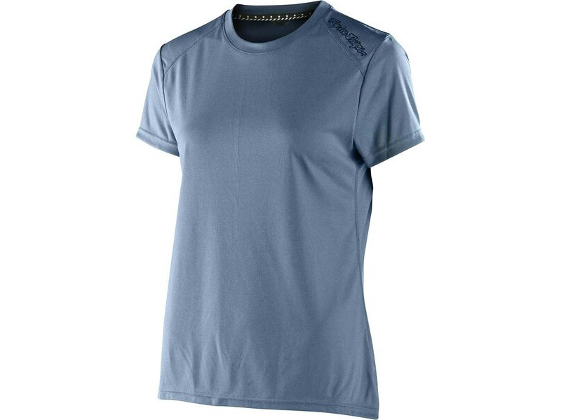 Troy Lee Designs Women's Lilium Short Sleeve Jersey Heather - Smoke Blue click to zoom image