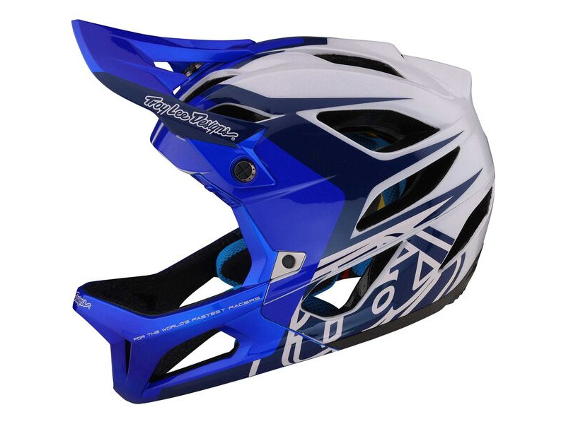Troy Lee Designs Stage MIPS Helmet Valance - Blue click to zoom image