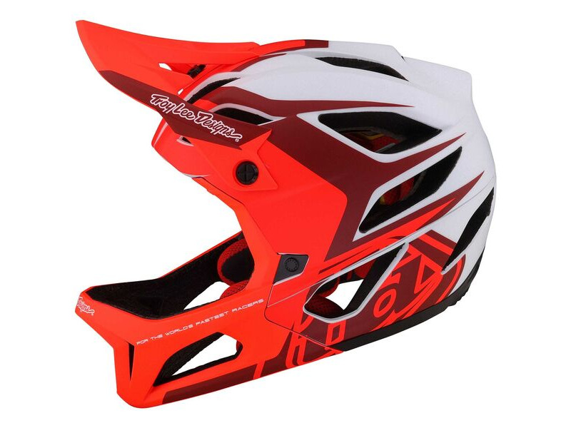 Troy Lee Designs Stage MIPS Helmet Valance - Red click to zoom image