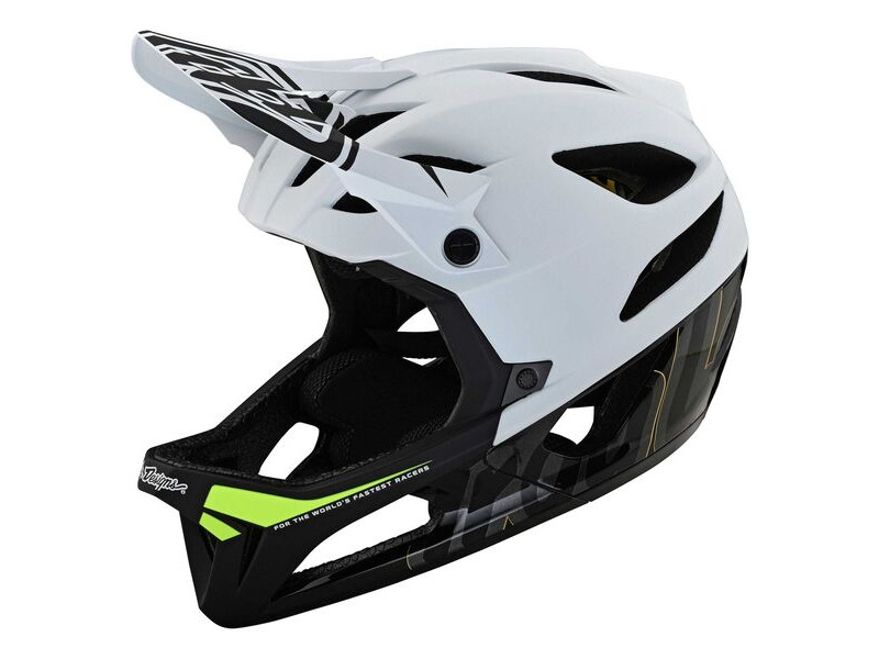 Troy Lee Designs Stage MIPS Helmet Signature - White click to zoom image