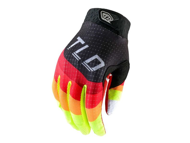 Troy Lee Designs Air Youth Gloves Reverb - Black/Yellow click to zoom image