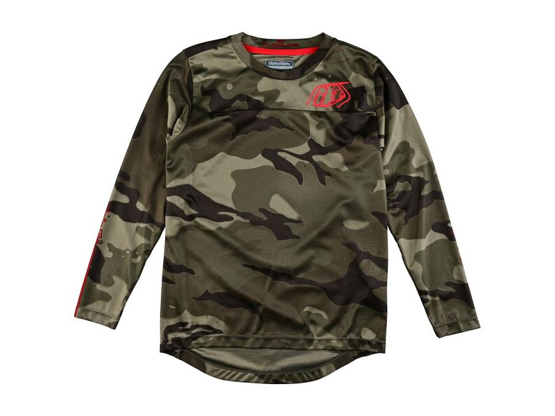 Troy Lee Designs Youth Skyline Ride L/S spray army click to zoom image