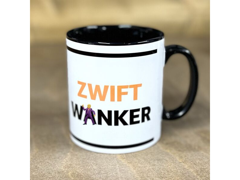 Cannock Chase Cycle Centre Zwift W*nker Mug click to zoom image