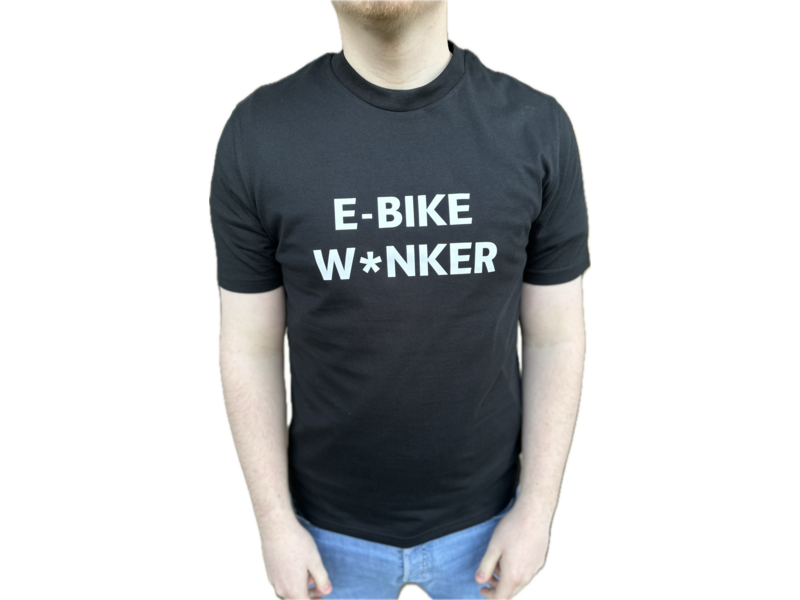 Cannock Chase Cycle Centre E-Bike W*nker Tee click to zoom image