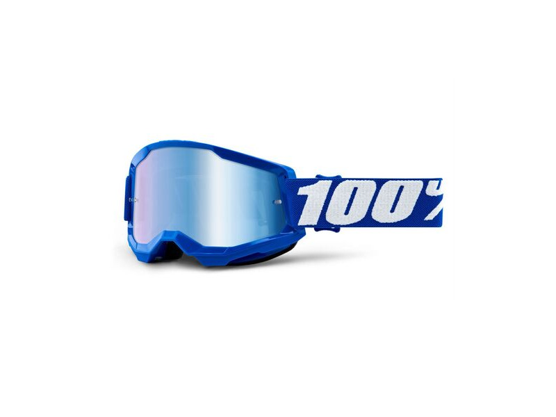 100% Strata 2 Goggle Blue / Blue Mirror Lens click to zoom image