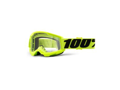 100% Strata 2 Youth Goggle Yellow / Clear Lens