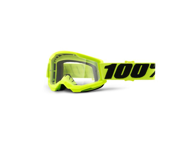 100% Strata 2 Youth Goggle Yellow / Clear Lens click to zoom image