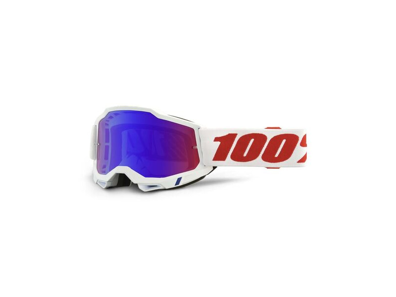 100% Accuri 2 Goggle Pure / Mirror Red/Blue Lens click to zoom image