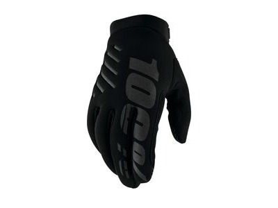 100% Brisker Cold Weather Youth Glove Black / Grey
