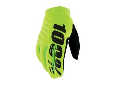 100% Brisker Cold Weather Youth Glove Fluo Yellow
