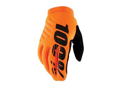 100% Brisker Cold Weather Youth Glove Fluo Orange