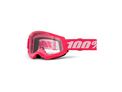 100% Strata 2 Goggle Pink / Clear Lens