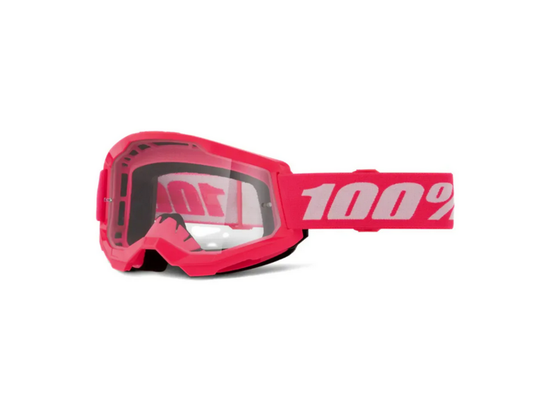 100% 100% Strata 2 Goggles Pink/Clear Lens click to zoom image