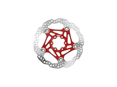 Hope Floating 6-Bolt Rotor 220mm  Red  click to zoom image