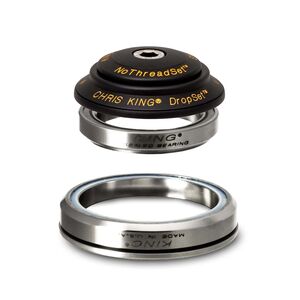 Chris King Dropset 2 42/52 Headset / 1-1/8 Inch - 1-1/2 Inch 1-1/8 Inch - 1-1/2 Inch Two Tone Black/Gold  click to zoom image