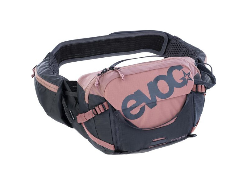 EVOC Hip Pack Pro Hydration Pack 3l & 1.5l Bladder Dusty Pink/Carbon Grey 3l click to zoom image