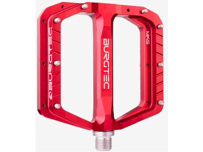 Burgtec Penthouse Flat Mk5 Pedal  Race Red  click to zoom image