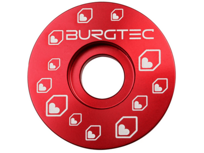 Burgtec Top Cap  Race Red  click to zoom image